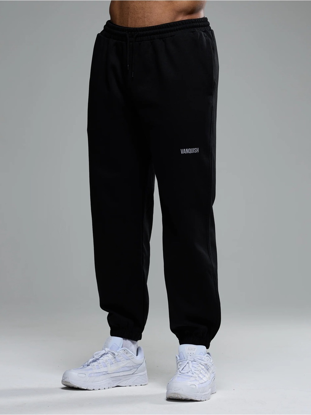 Vanquish Essential Black Oversized Sweatpants Medium Black